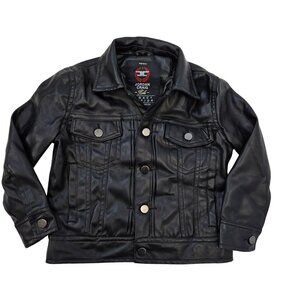 Jordan Craig Kids Legacy Edition Thriller Vegan Leather Biker Jacket Sz Boy's 4
